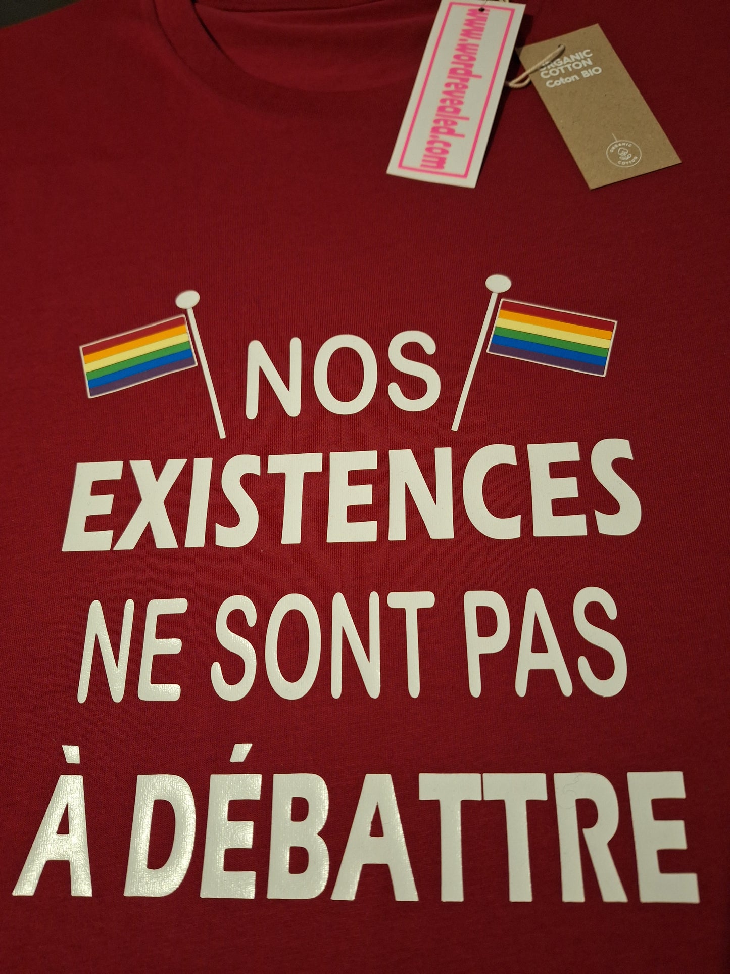 T-shirt Nos existences ne sont pas à débattre