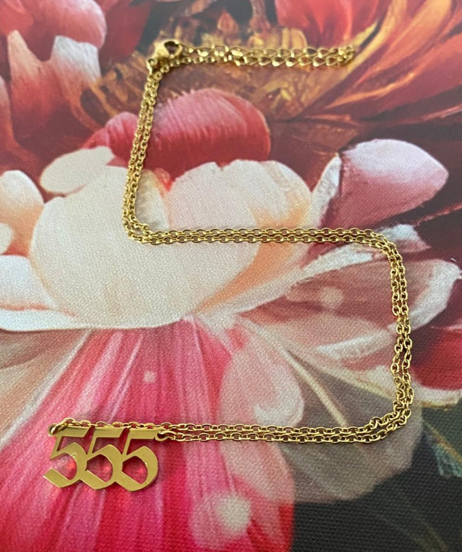 COLLIER NUMEROLOGIE CHIFFRE TRIPLE