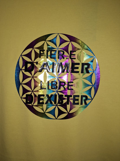 T-shirt Fier.e d'aimer, libre d'exister